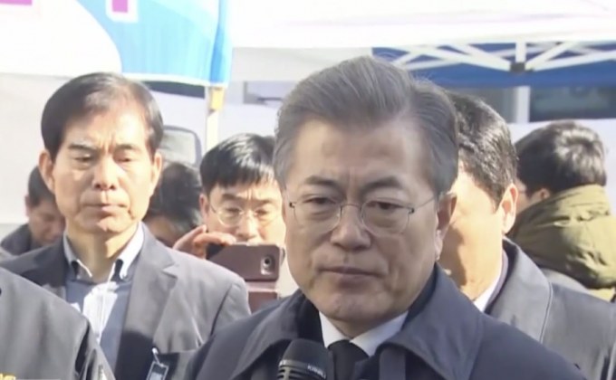 “มุน แจ อิน” ไว้อาลัยเหยื่อไฟไหม้โรงพยาบาล