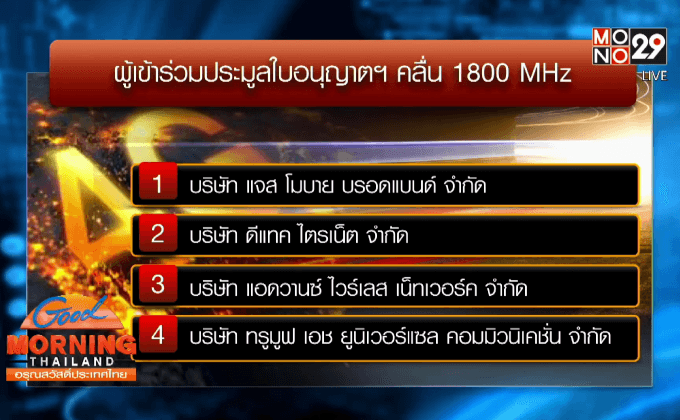 เตรียมความพร้อมรับการเปิดประมูล 4จี