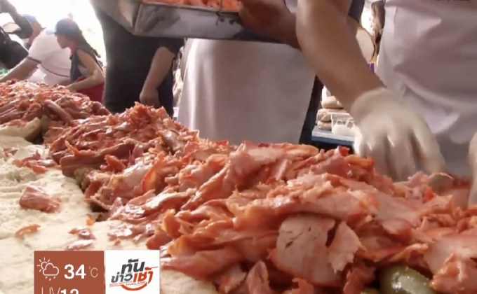 “แซนด์วิชยักษ์” แบบฉบับเม็กซิกัน ยาว 70 เมตร