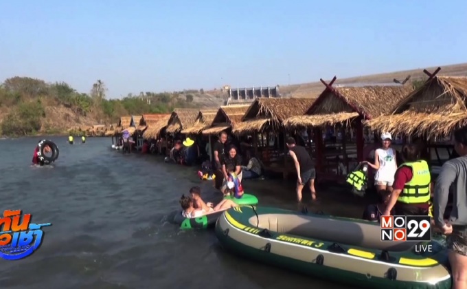 พิษณุโลกหนีร้อน เล่นน้ำท้ายเขื่อนแควน้อยบำรุงแดน