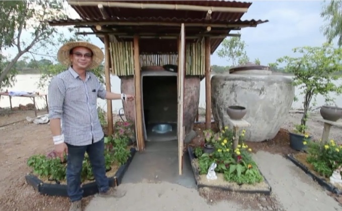 สุดยอดส้วมพอเพียงจากโอ่งแดง