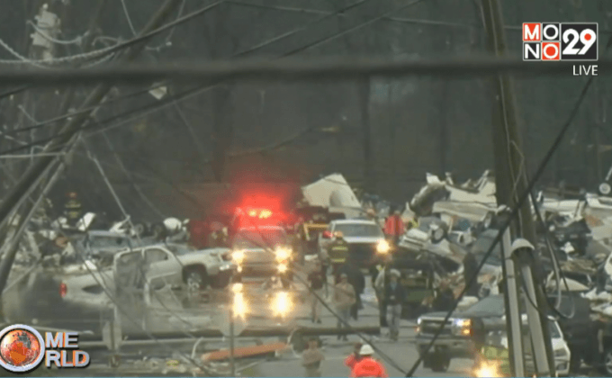 พายุทอร์นาโดพัดกระหน่ำรัฐหลุยส์เซียนา