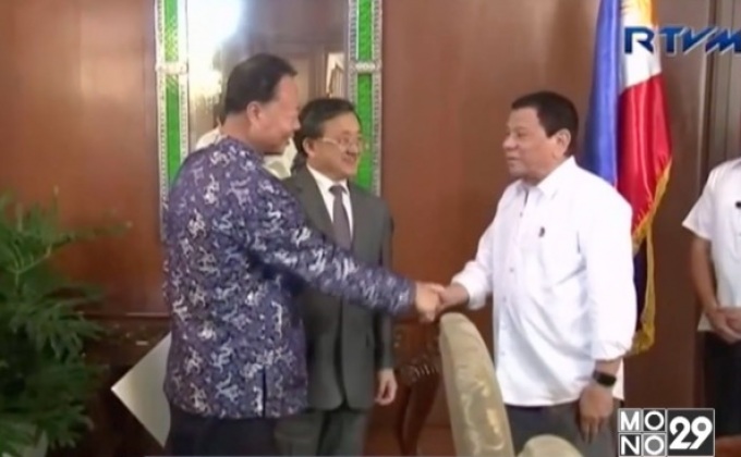ผู้แทนจีนพบปธน.ฟิลิปปินส์
