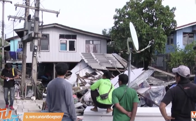 บ้านทรุดพังทั้งหลัง 7 ชีวิตไร้ที่อยู่