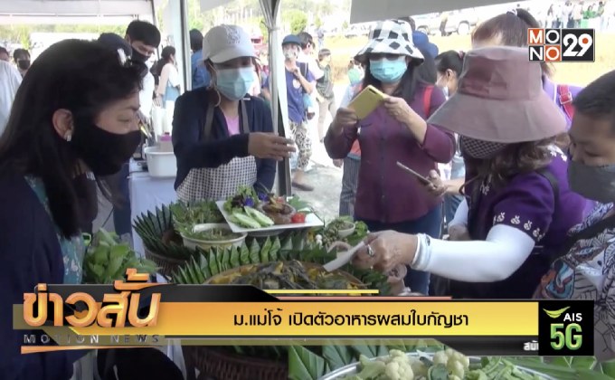 ม.แม่โจ้ เปิดตัวอาหารผสมใบกัญชา