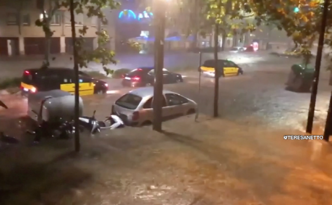 ​น้ำท่วมนครบาร์เซโลนาของสเปน