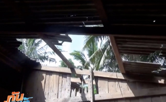 คนร้าย ปาระเบิดใส่บ้านใน จ.ตรัง