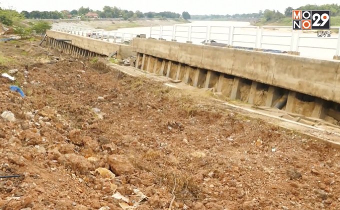 ตลิ่งริมแม่น้ำเจ้าพระยาทรุด จ.สิงห์บุรี