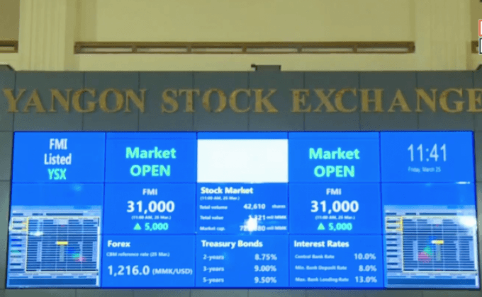 ตลาดหุ้นเมียนมาเริ่มเปิดซื้อขาย
