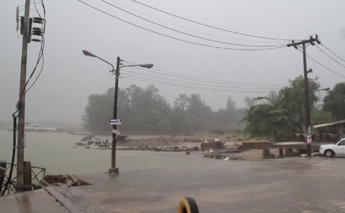 ฝนตกหนักหลายจังหวัดในพื้นที่ภาคใต้