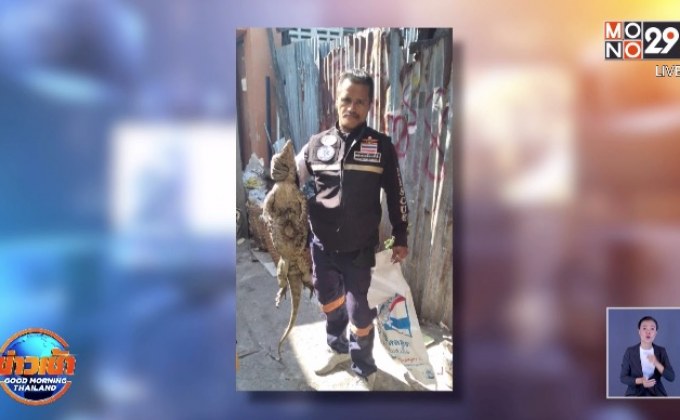 ระทึกทั้งชุมชน จับตัวเงินตัวทองบุกบ้าน