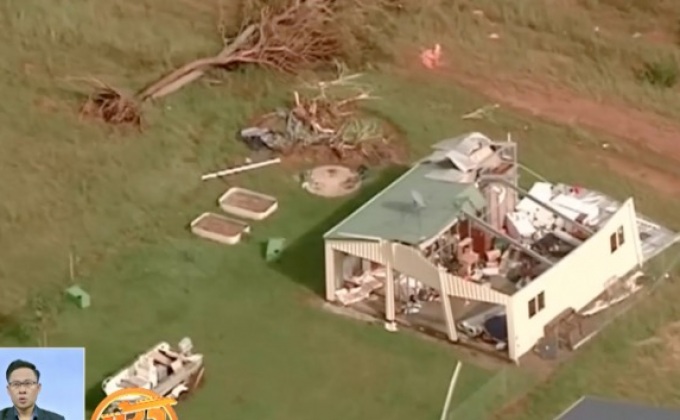 ผู้นำออสเตรเลียสำรวจความเสียหายจากพายุ “เด็บบี้”