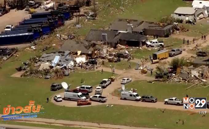 ทอร์นาโดสร้างความเสียหายในสหรัฐฯ