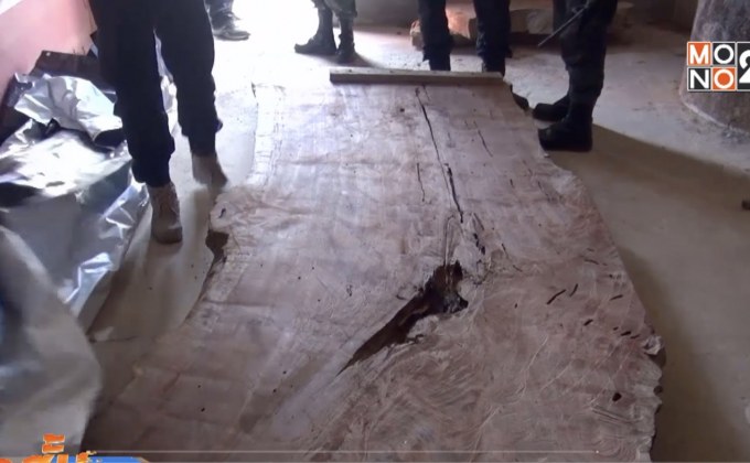 พบไม้เถื่อนอายุกว่า100 ปี ซุกอาคาร กศน. ระนอง