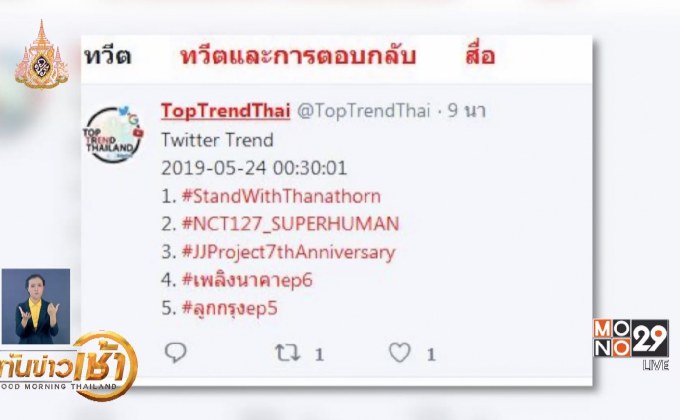 เทรนด์ฮิตออนไลน์ 24-05-62