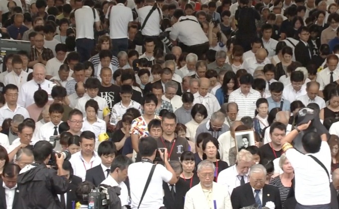 ญี่ปุ่นจัดพิธีรำลึก 72 ปี นิวเคลียร์ถล่มนางาซากิ