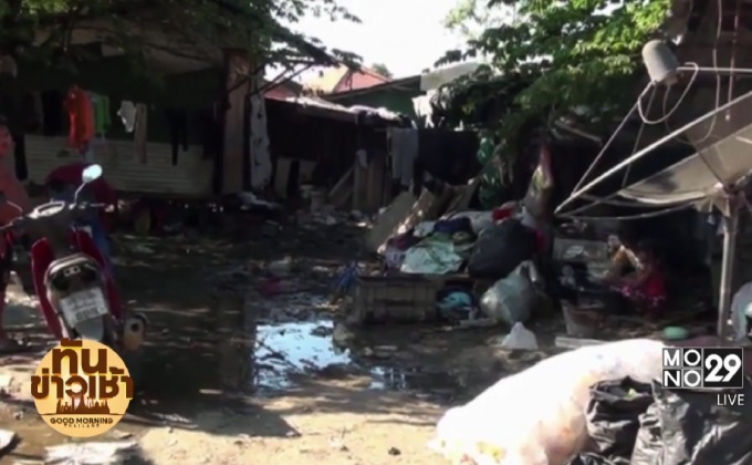 เร่งช่วยเหลือชุมชนกองขยะ เทศบาลตำบลบ้านกลาง