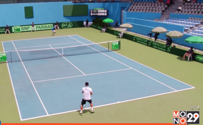 เดวิสคัพไทยพ่ายไต้หวัน 2-3 คู่ชวดขึ้นกลุ่ม 1