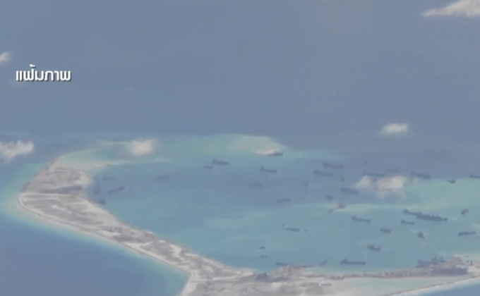 จีนเดินหน้าการก่อสร้างบนเกาะพิพาท