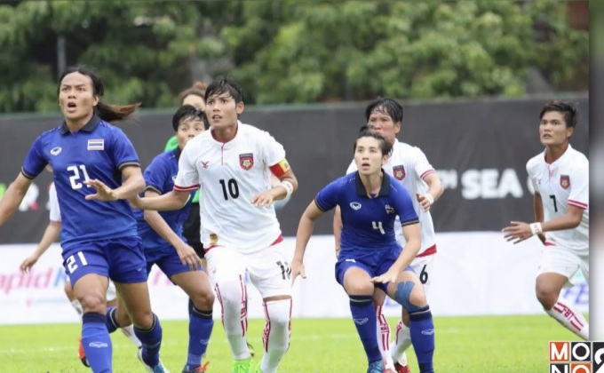 ชบาแก้วเฉือนเมียนมา 3-2 บอลหญิงซีเกมส์