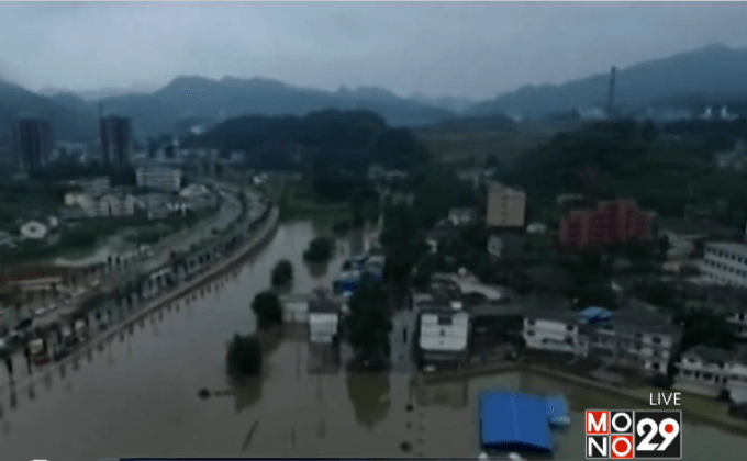 น้ำท่วมรอบใหม่ในจีนตาย 14 คน