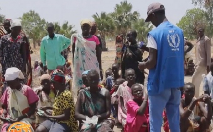 UN แจกจ่ายอาหารในซูดานใต้