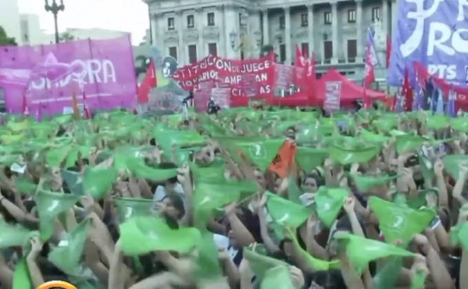 อาร์เจนตินาประท้วงเรียกร้องทำแท้งถูกกฎหมาย