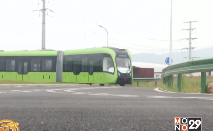 จีนทดสอบรถไฟรางเสมือน