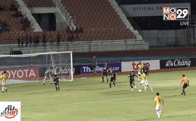 สุพรรณบุรีเปิดรังเจ๊ากิเลนผยอง 10 คน 1-1 บอลไทยลีก